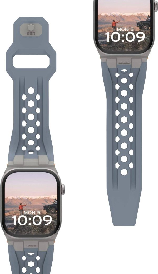 Urban Armor Gear Monarch 42 mm, 44 mm, 45 mm, 46 mm, 49 mm niebieski, tytanowy Watch Series 1, Watch Series 2, Watch Ser