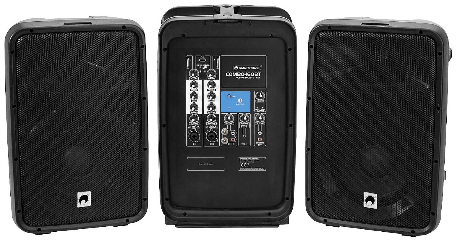 Omnitronic COMBO-160BT Zestaw głośników PA Bluetooth - obrazek 1