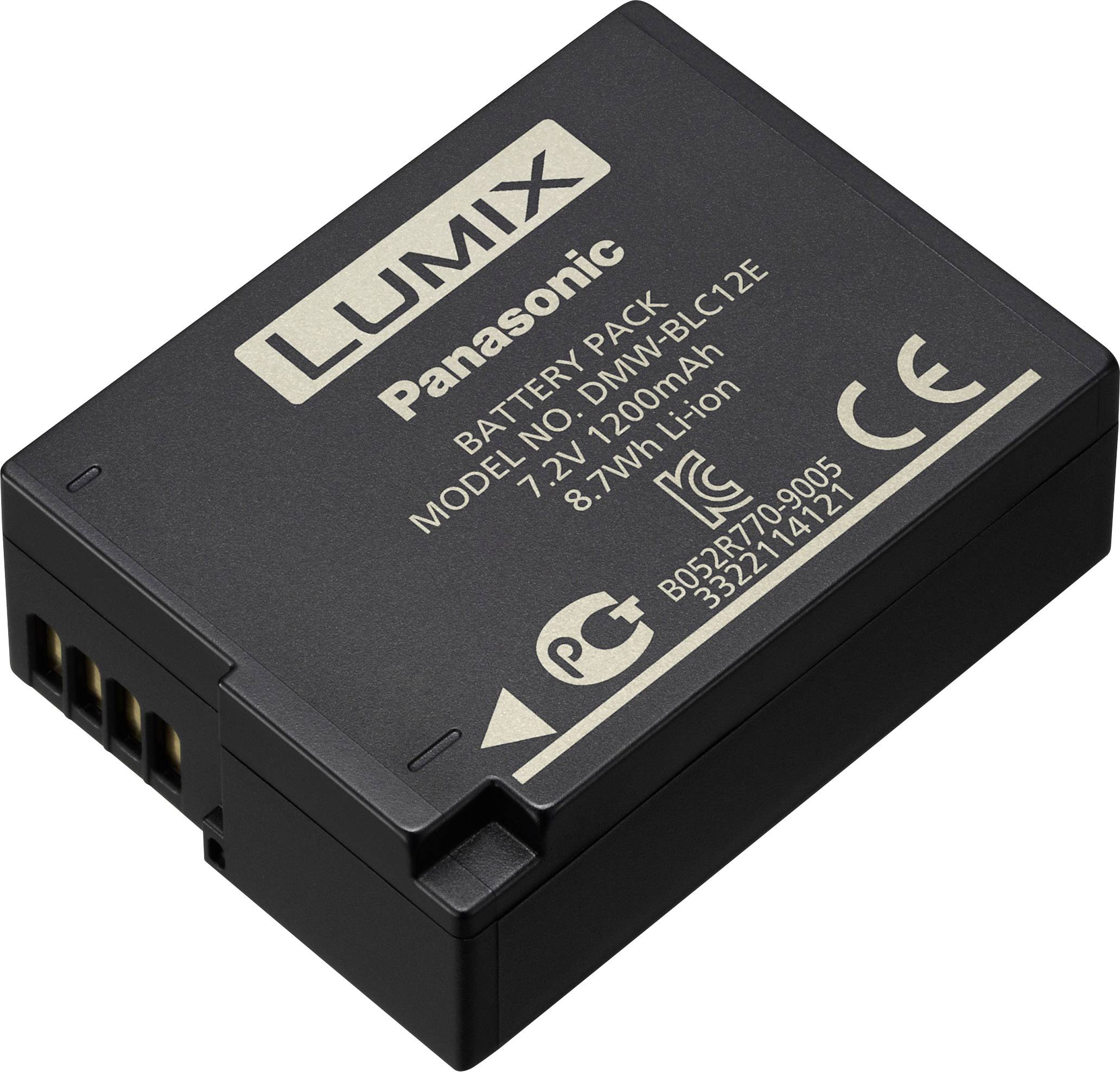 Akumulator zamienny Panasonic DMW-BLC12E, Kompatybilność z markami: Panasonic, Li-Ion, 7.2 V, 1200 mAh - obrazek 1