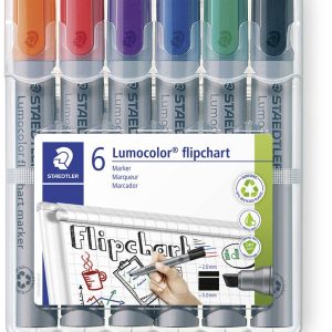 Marker do flipchartu Staedtler Lumocolor® flipchart marker 356 B 356 B WP6 2 – 5 mm czarny, niebieski, czerwony, zielony Marker do flipchartu Staedtler Lumocolor® flipchart marker 356 B 356 B WP6 2 – 5 mm czarny, niebieski, czerwony, zielony