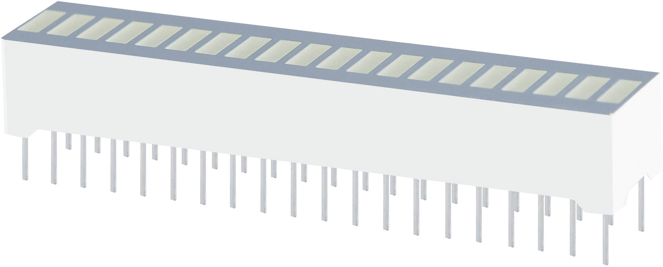 Bargraf LED Kingbright DC-20 / 20SYKWA DC-20/20SYKWA żółty (S x W x G) 50.7 x 10.16 x 8 mm - obrazek 1