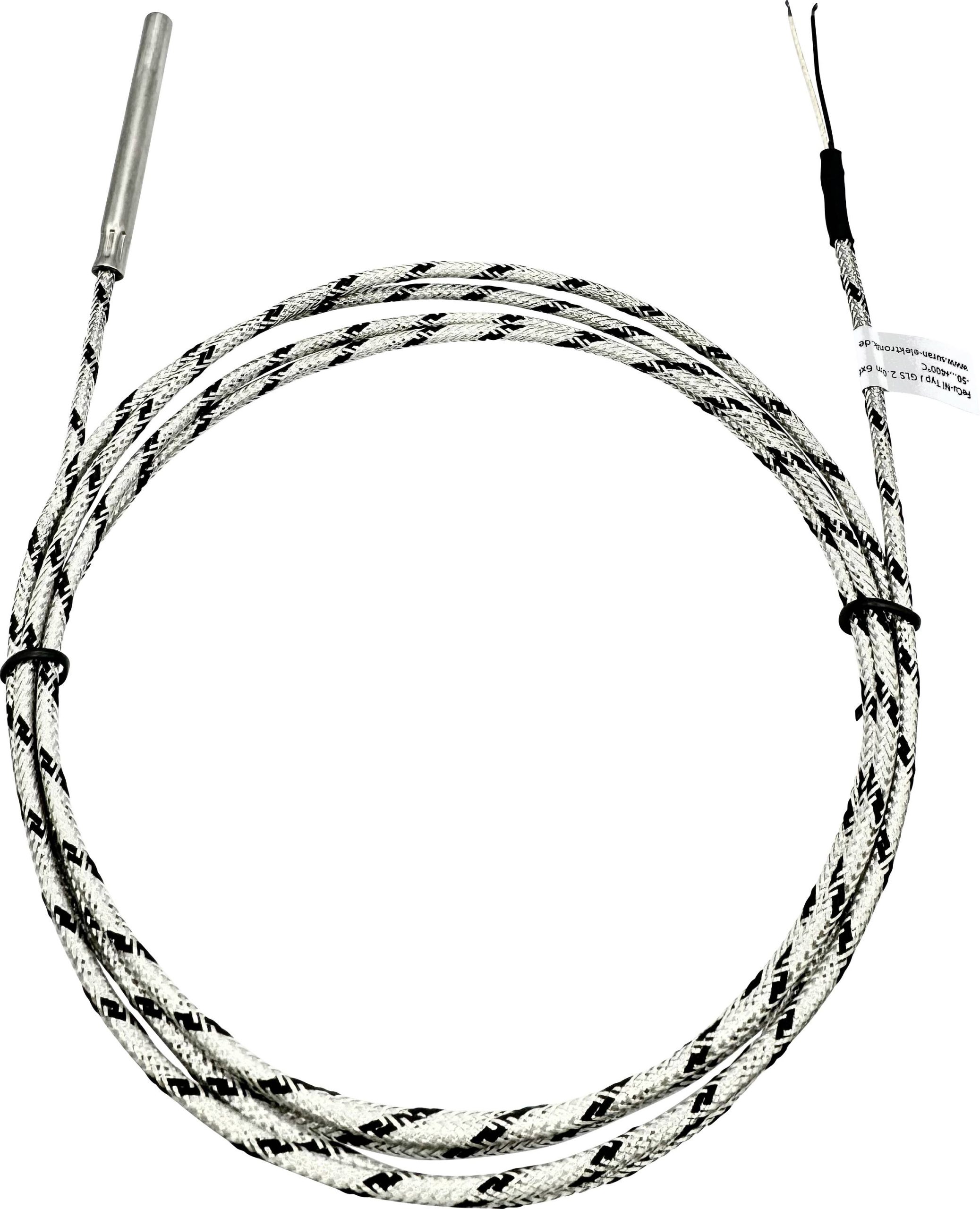 Termoelement, Enda K1-TC-J, czujnik Fe-CuNi typ J, 6x60 mm, kabel 2 m, -50 - +400°C - obrazek 1