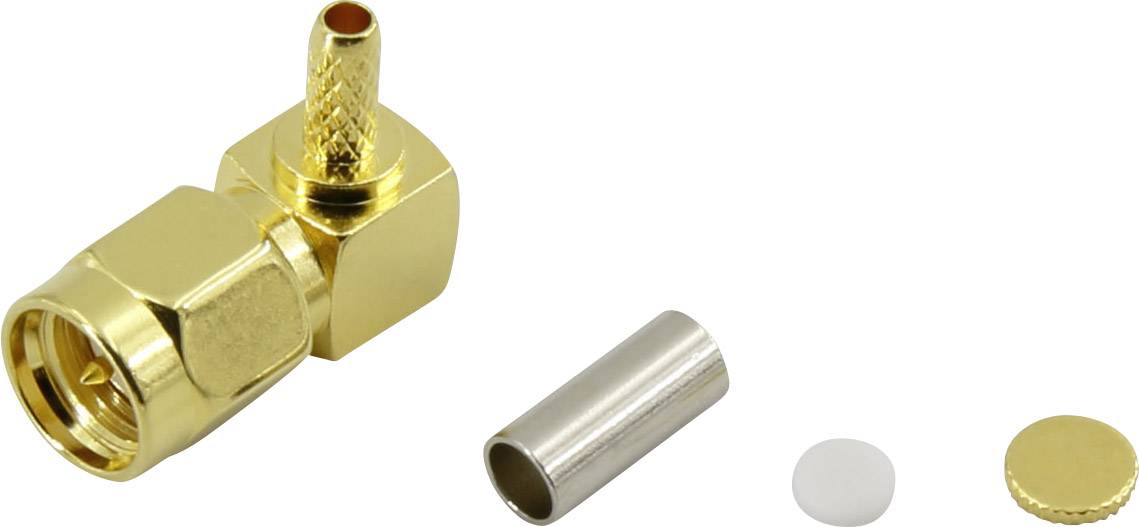 Złącze SMA TRU COMPONENTS 93038c4 1386726 złącze męskie kątowe 50 Ω 1 szt. - obrazek 1