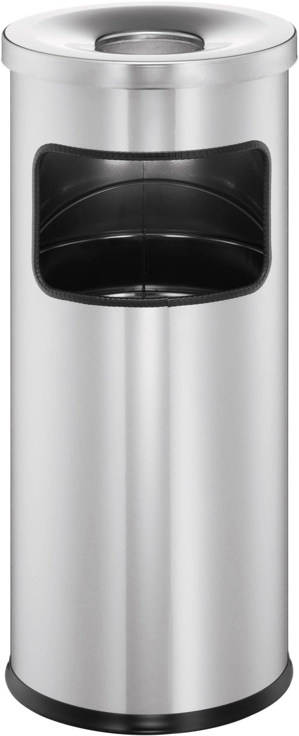 Durable DURABLE – Asch-/Mülleimer – rund – 17 L – Metall 333223 Kosz na papier 17 l metal (Ø x W) 250 mm x 630 mm srebrn