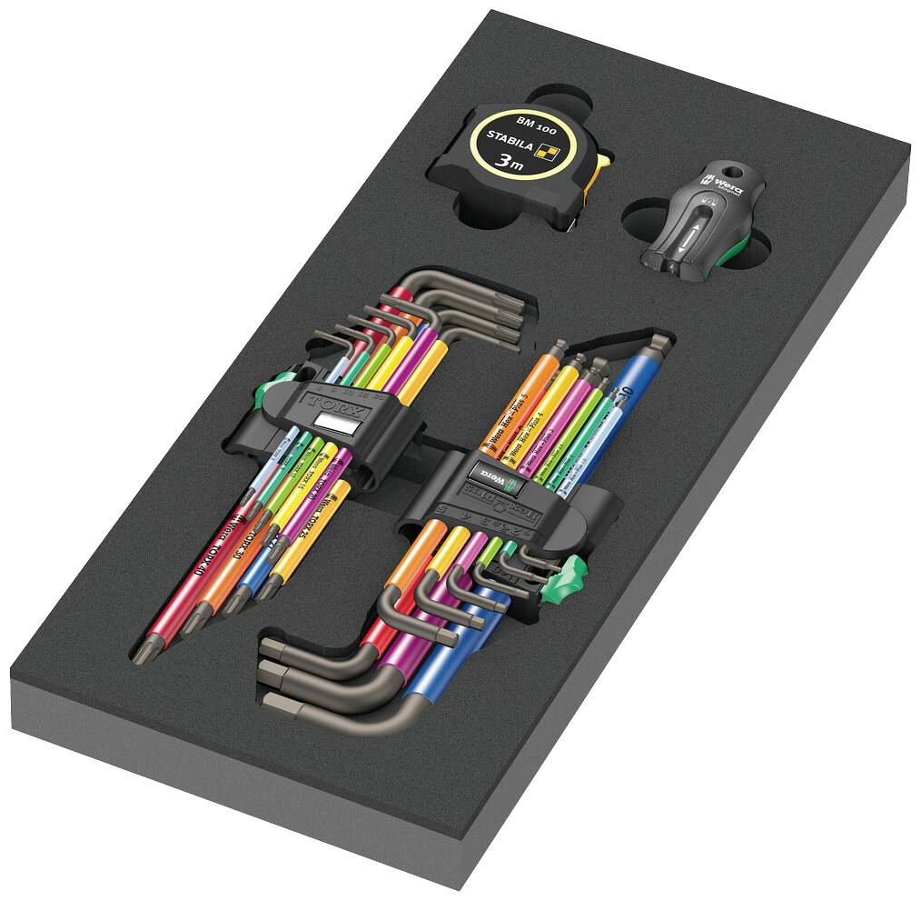 Wera 9740 wewnętrzny sześciokąt, TORX Zestaw kluczy trzpieniowych 1.5 mm, 2 mm, 3 mm, 4 mm, 5 mm, 6 mm, 8 mm, 10 mm 18 s - obrazek 1