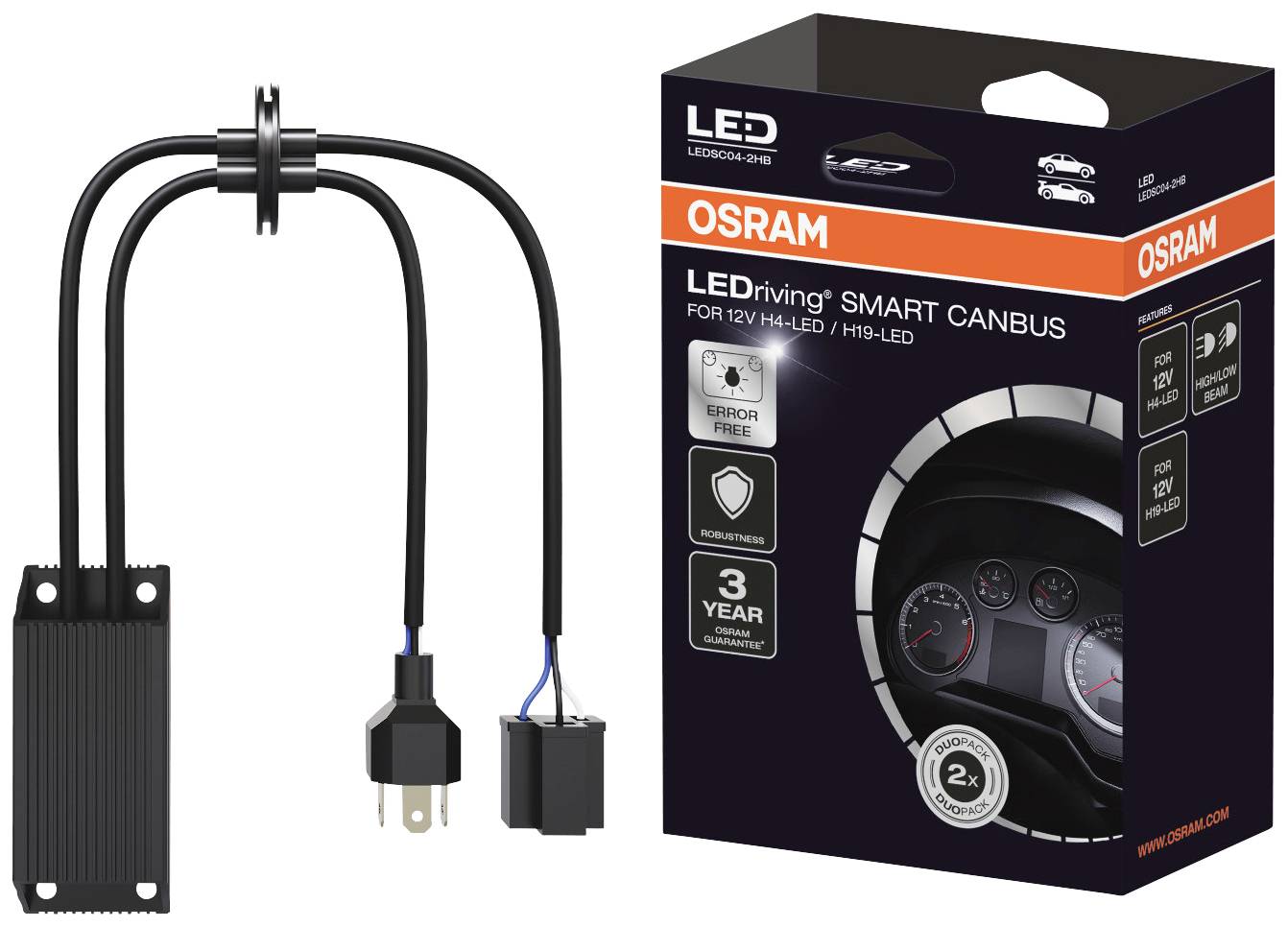 Osram Automotive Rezystor obciążeniowy CanBus LEDSC04-2HB Wersja (żarówek samochodowych) Canbus Lastwiderstand - obrazek 1