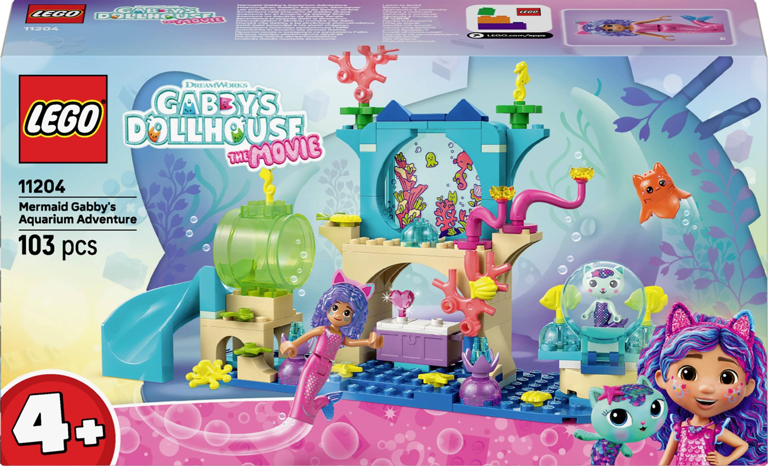 11204 LEGO® Gabby’s Dollhouse Przygoda Syrenki Gabby w akwarium - obrazek 1