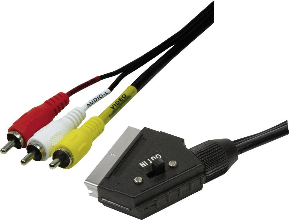 kabel LogiLink Kabel CA1029, SCART, RCA/Cinch, 2 m - obrazek 1