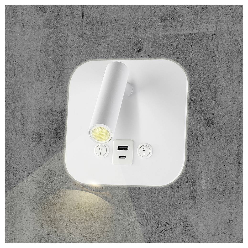 Lampa nocna V-TAC VT-80068-W 240026 8 W LED LED ciepła biel - obrazek 1