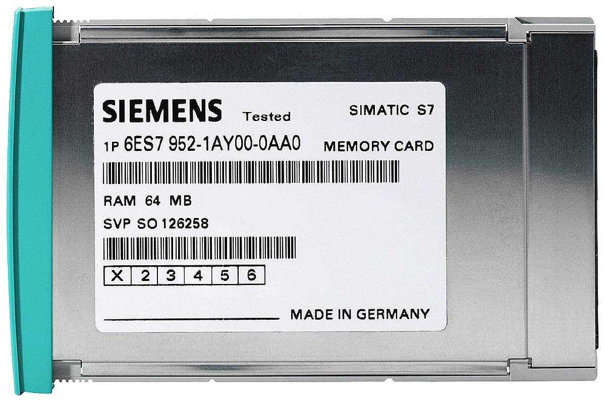 Siemens 6ES7952-1KM00-0AA0 6ES79521KM000AA0 Karta pamięci sterownika PLC - obrazek 1
