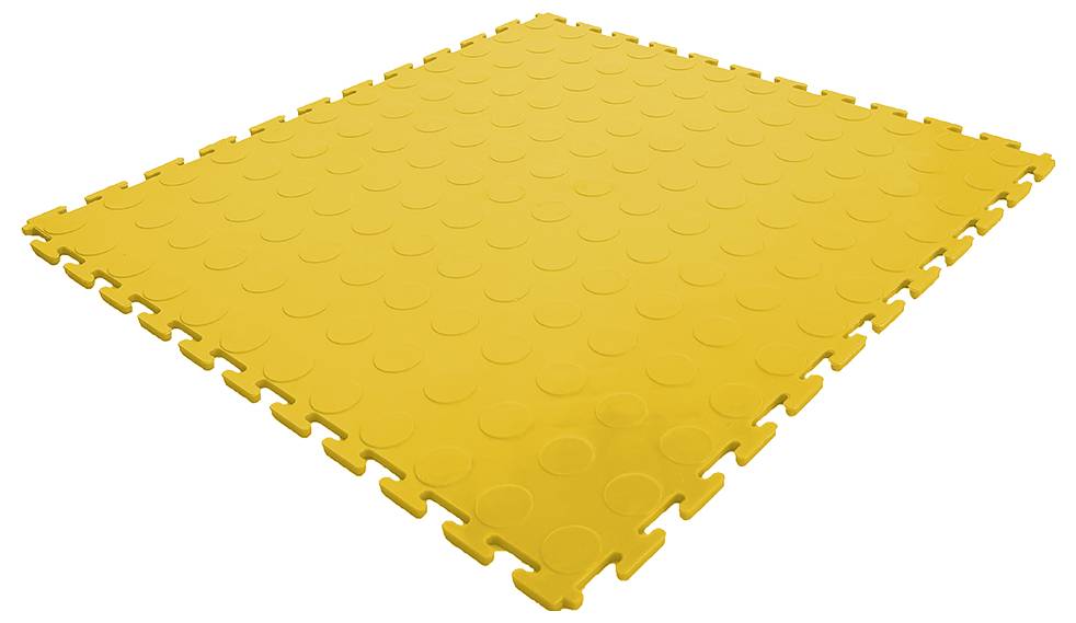 Kunzer 7GBEV10 Werkstattbodenfliese PP Gelb Płytka podłogowa warsztatowa PP (D x S x W) 510 x 510 x 7 mm 10 szt. - obrazek 1