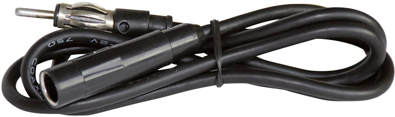 Kabel przedłużający anteny samochodowej HP Autozubehör Verlängerungskabel 100 cm 60102, DIN 150 Ohm, 100 cm - obrazek 1
