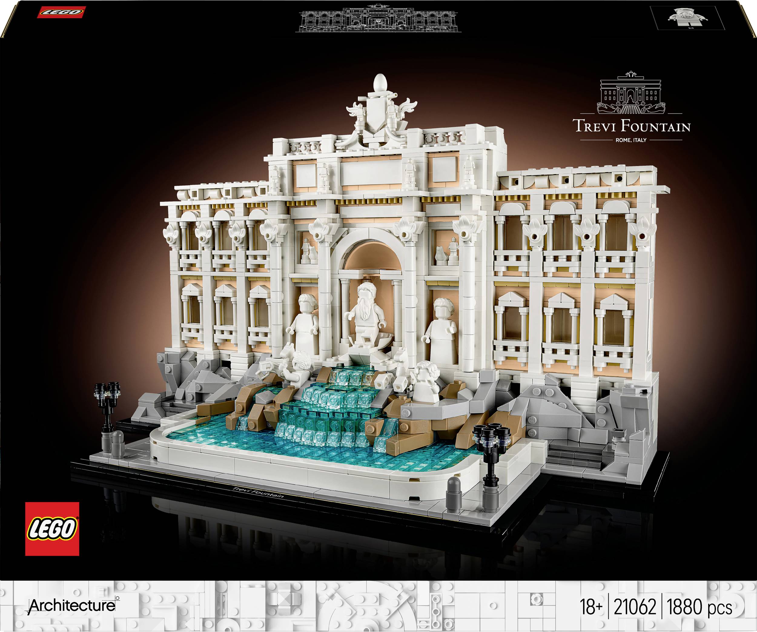 LEGO® ARCHITECTURE 21062 Fontanna di Trevi - obrazek 1