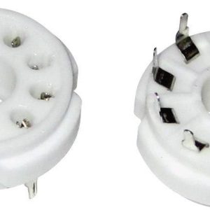 Gniazdo lampy elektronowej Ilość styków 9 Trzonek Magnoval Typ montażu Do obwodów drukowanych Opis: Ceramika Gniazdo lampy elektronowej Ilość styków 9 Trzonek Magnoval Typ montażu Do obwodów drukowanych Opis: Ceramika
