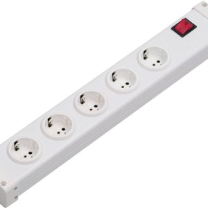 Moduł listwy zasilającej Ehmann Vario Combi, 5-gniazdowy, wyłącznik, 3600 W, biały Moduł listwy zasilającej Ehmann Vario Combi, 5-gniazdowy, wyłącznik, 3600 W, biały