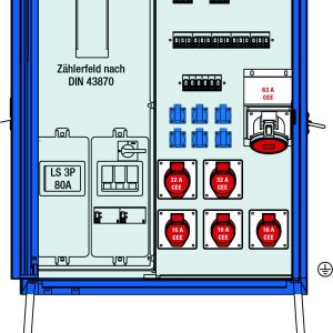 Rozdzielacz prądowy AS Schwabe A-V-E 1 55 kVA 61831, 1 szt. Rozdzielacz prądowy AS Schwabe A-V-E 1 55 kVA 61831, 1 szt.