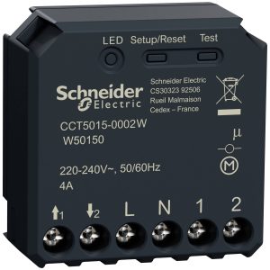 Schneider Electric Wiser CCT5015-0002W Element wykonawczy do rolet 1-kanałowy Zasięg maksymalny 50 m CCT5015-0002W Schneider Electric Wiser CCT5015-0002W Element wykonawczy do rolet 1-kanałowy Zasięg maksymalny 50 m CCT5015-0002W