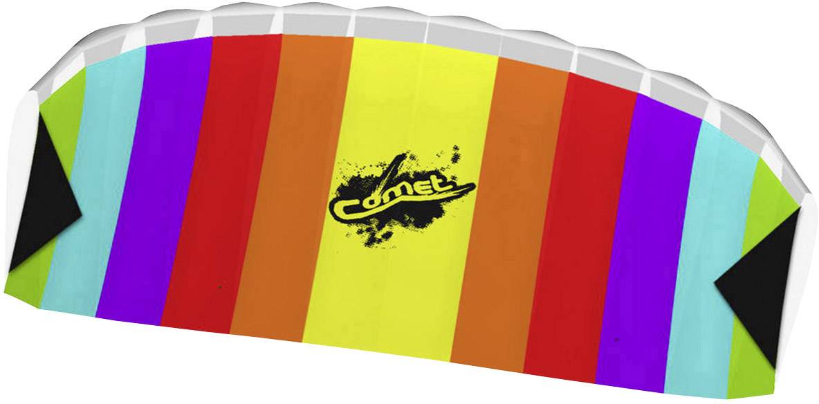 Latawiec Powerkite Ecoline Comet Rainbow 102171, Rozpiętość mocowania: 1200 mm, N/A - obrazek 1