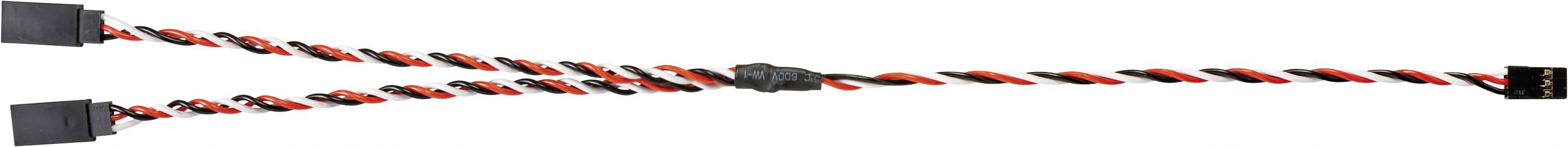 kabel Y serwa Reely RE-6992172 [2x złącze męskie Futaba - 1x złącze żeńskie JR] 30.00 cm - obrazek 1
