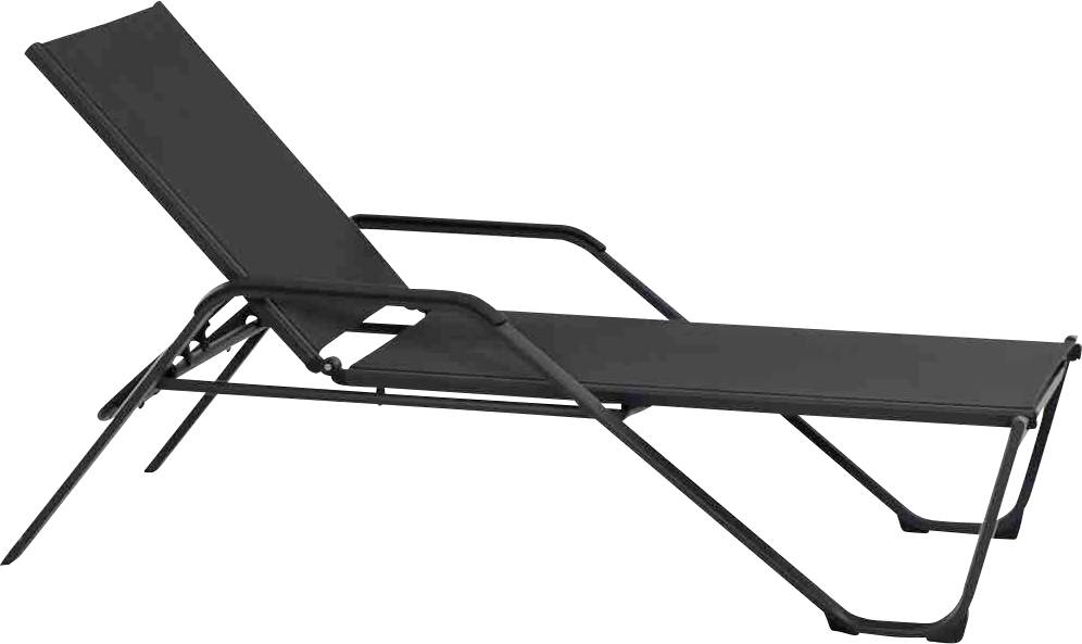 Siena Garden Tesoro M29537 Leżak aluminium, tworzywo sztuczne antracytowy (matowy), czarny, srebrny - obrazek 1