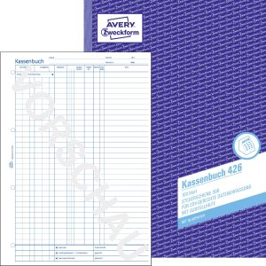 Avery-Zweckform Książka pieniężna 426 DIN A4 biały Ilość arkuszy: 100 Samokopiowanie: Nie Avery-Zweckform Książka pieniężna 426 DIN A4 biały Ilość arkuszy: 100 Samokopiowanie: Nie