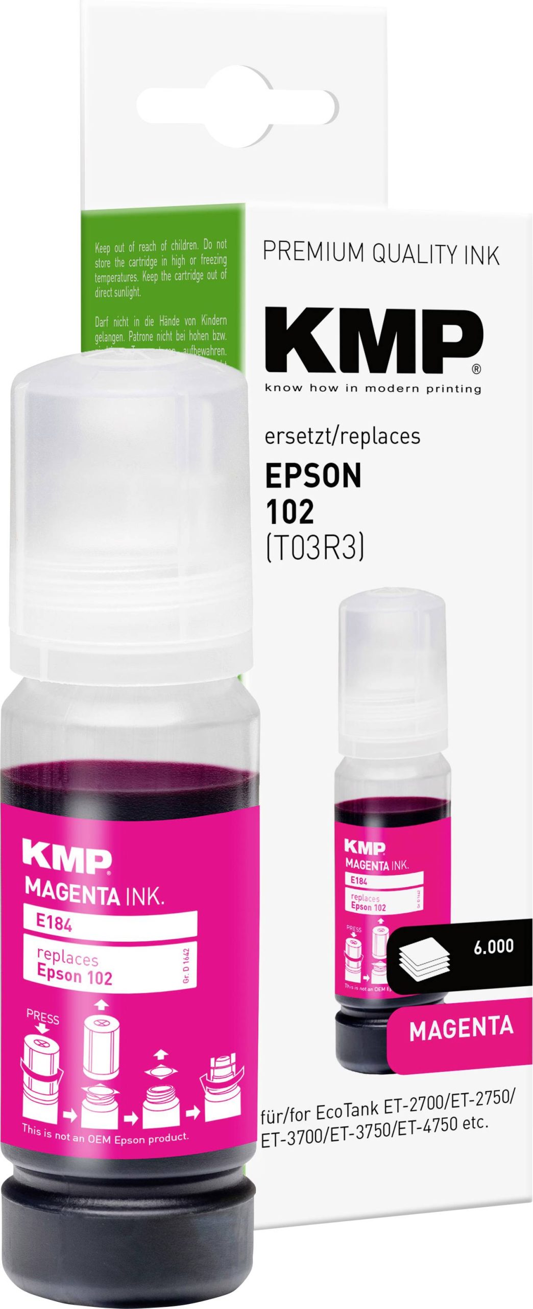 Zestaw do napełnienia KMP E184 1642,0006, 1 szt. - obrazek 1