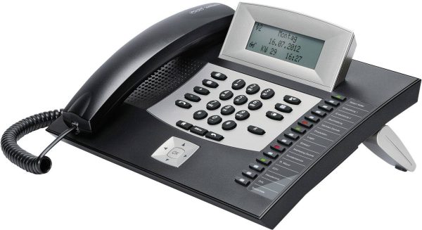 Auerswald COMfortel 1600 Telefon systemowy, ISDN złacze zestawu słuchawkowego, Zestaw głośnomówiący, ekran dotykowy podś