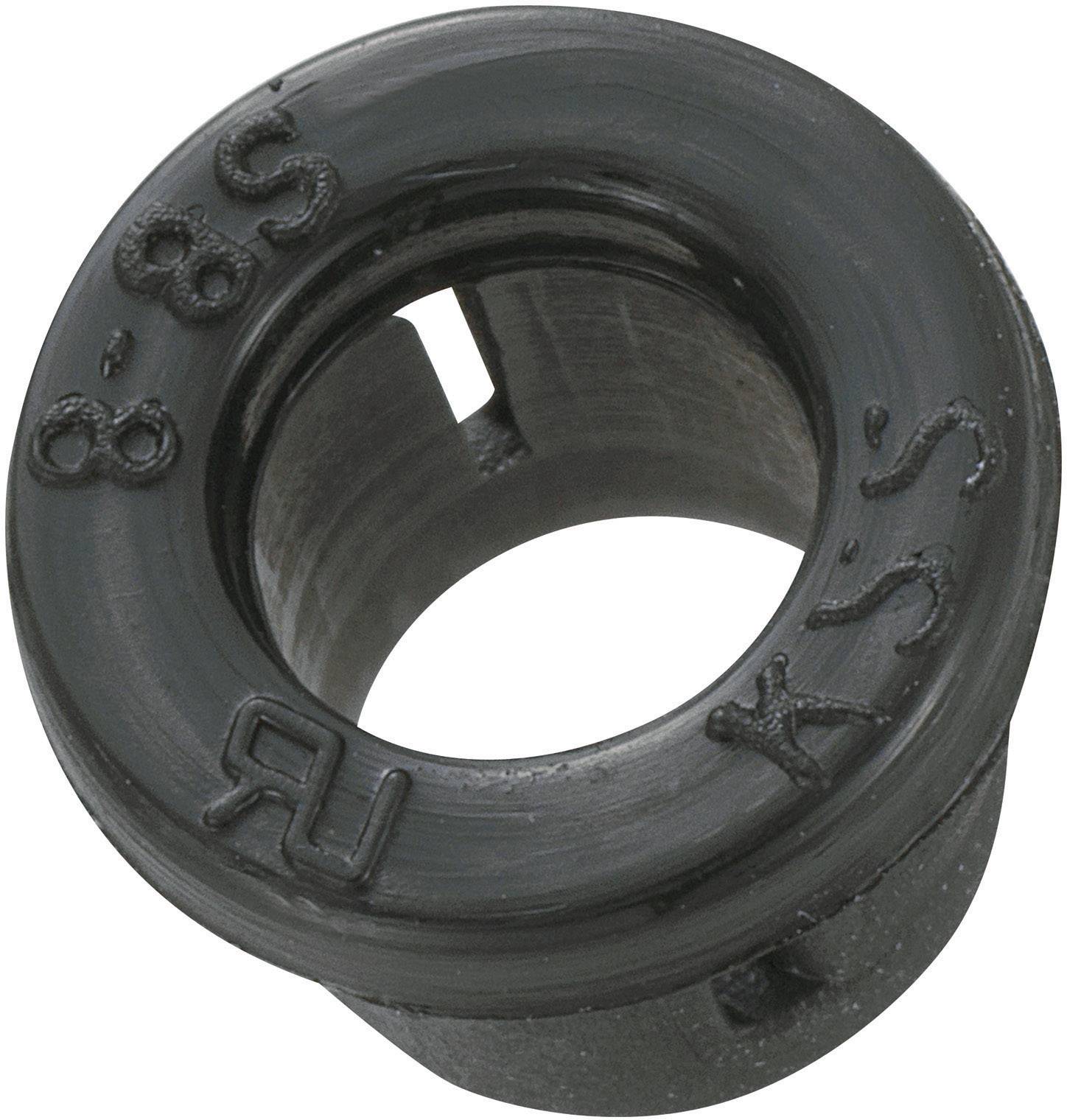 TRU COMPONENTS TC-SBR8203 Przepust kablowy Maksymalna średnica mocowania 5.8 mm Maksymalna grubość płytki 2.2 mm poliami - obrazek 1