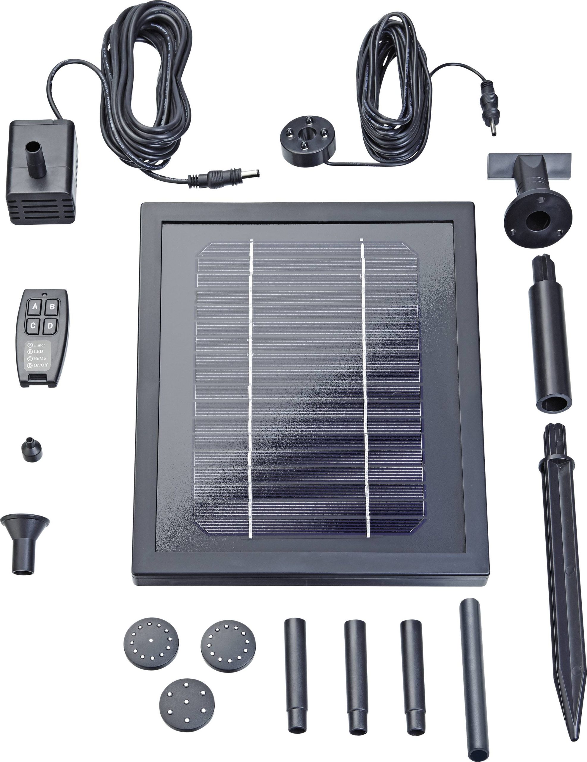 Fontanna ogrodowa solarna Pontec PondoSolar 250 Control 43324 - obrazek 1