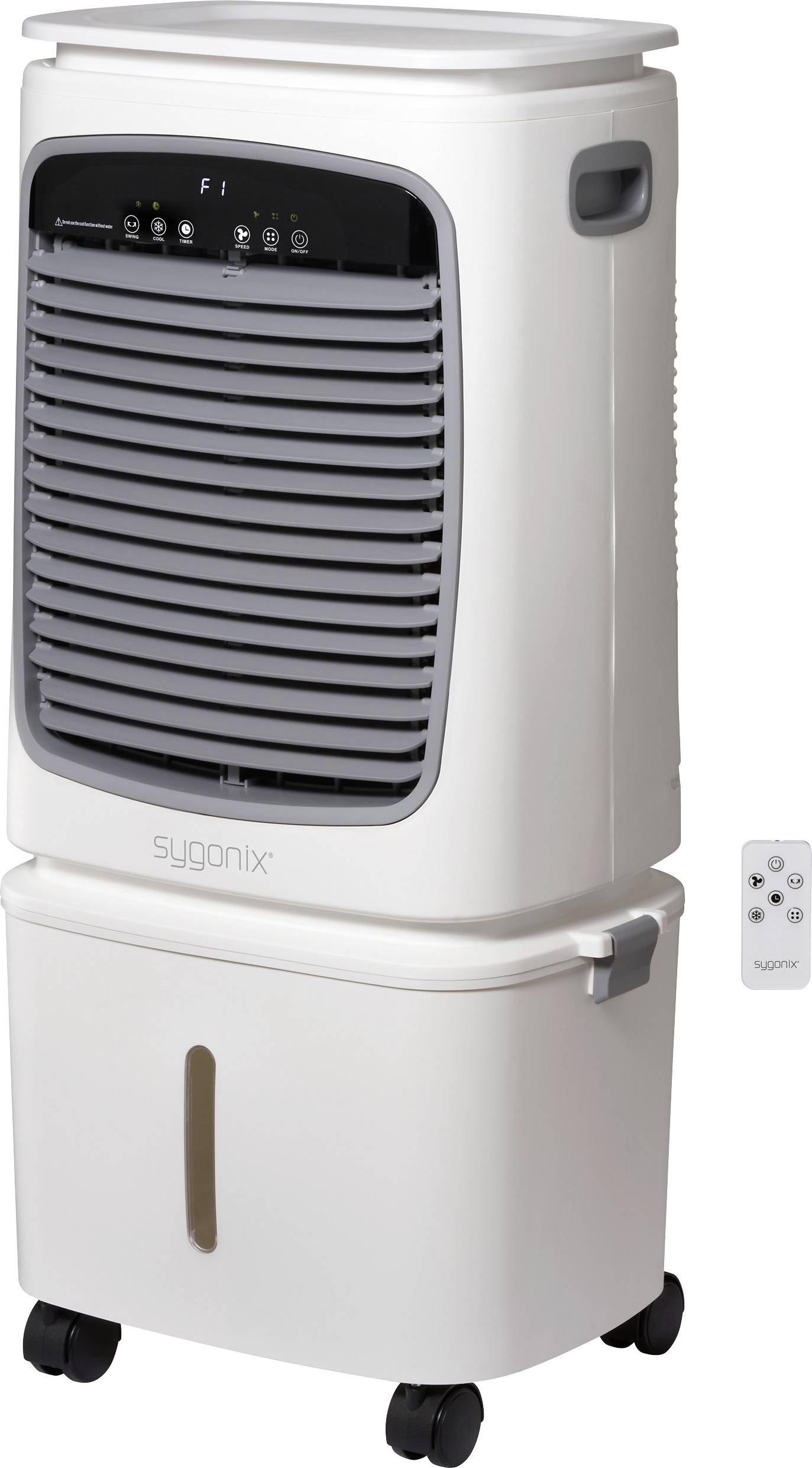 Schładzacz powietrza Sygonix SY-6906674, 80 W, (D x S x W) 400 x 300 x 850 mm, Głośność pracy 56.9 dBA, biały - obrazek 1