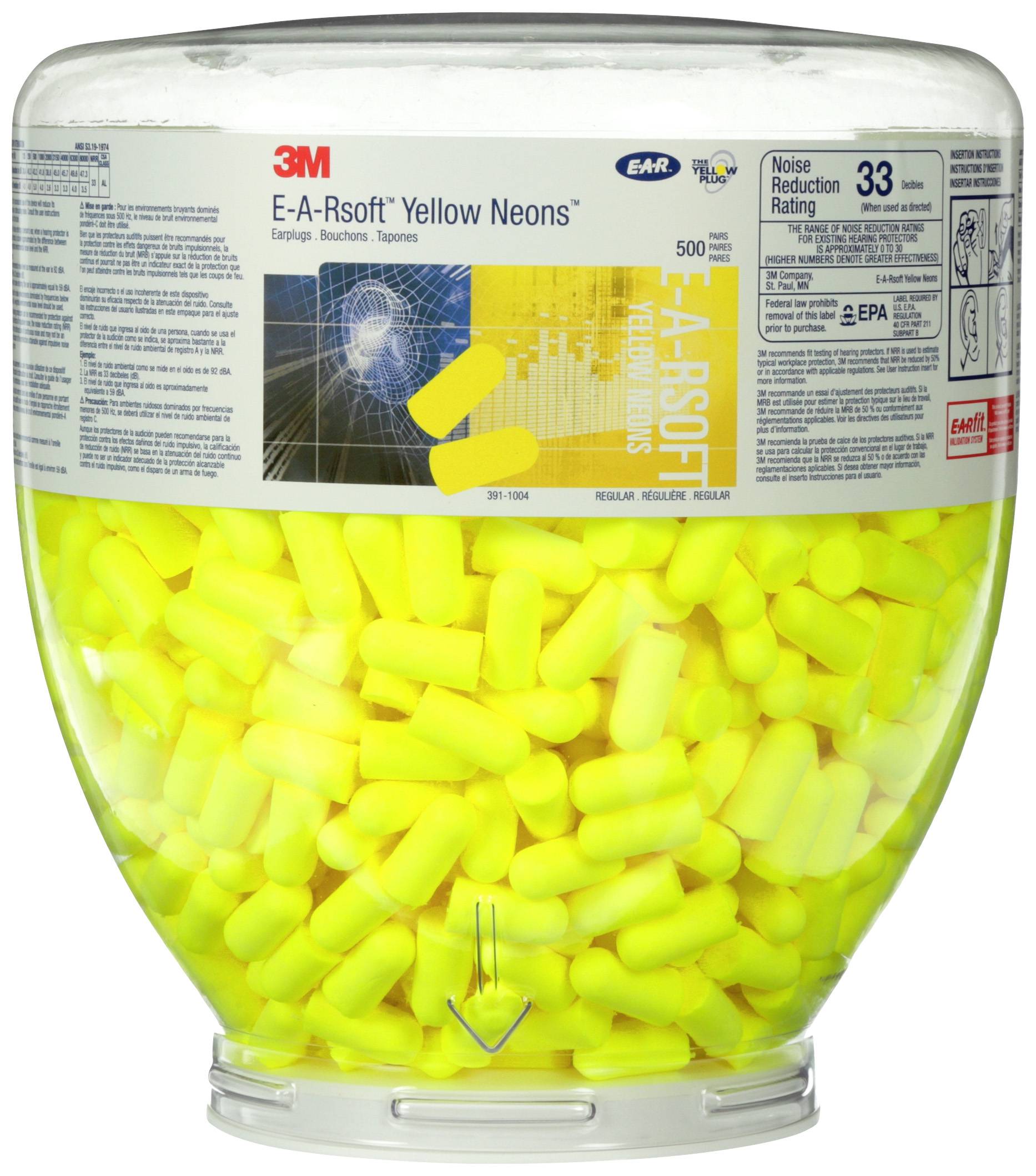 3M EAR PD01002 Soft One-Touch Zestaw uzupełniający zatyczek do uszu 34 dB jednorazowa EN 352-2 500 par(a) - obrazek 1