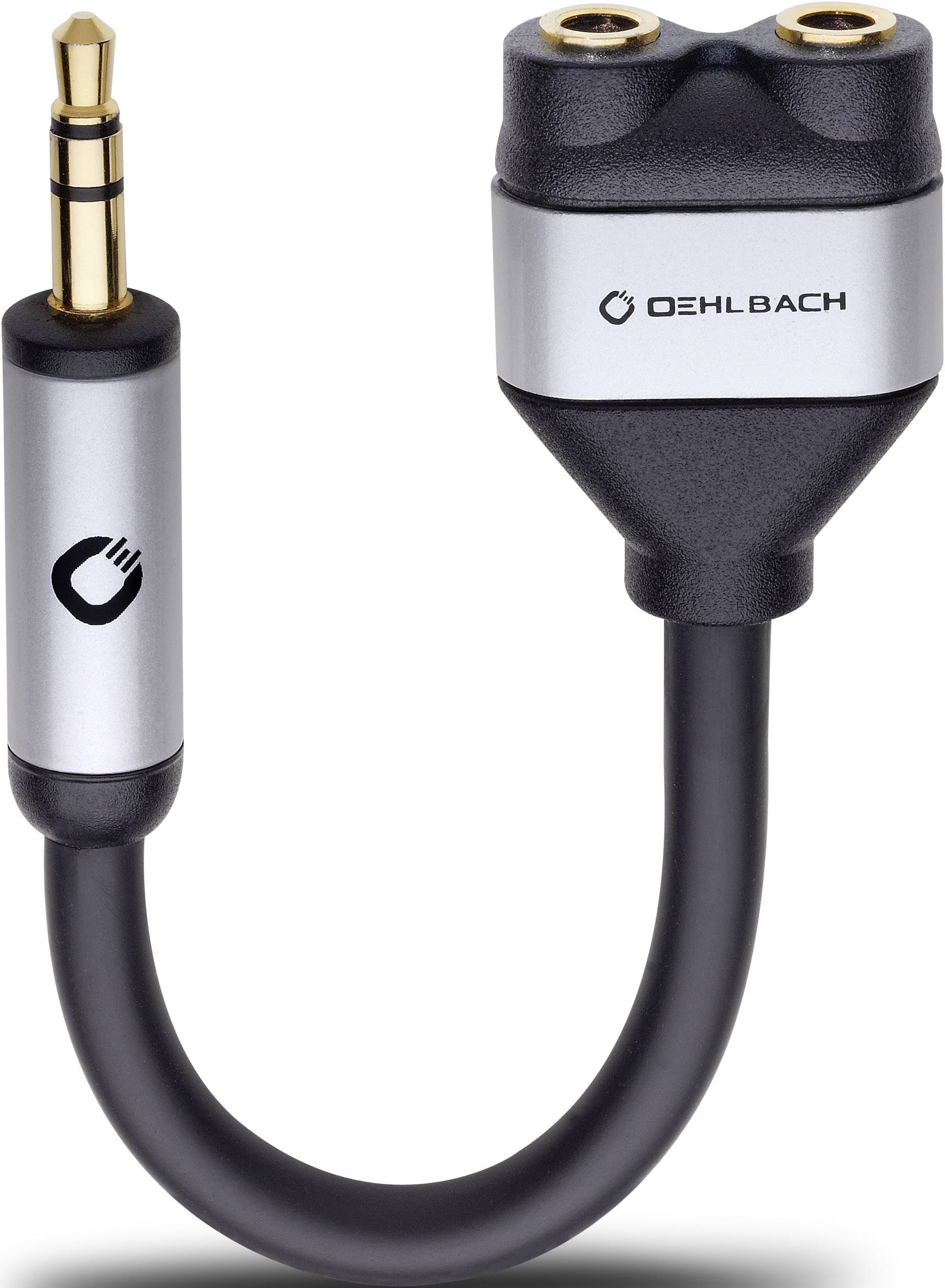 Audio adapter Y Oehlbach i-Connect J-AD 60021, Jack, 10.00 cm - obrazek 1