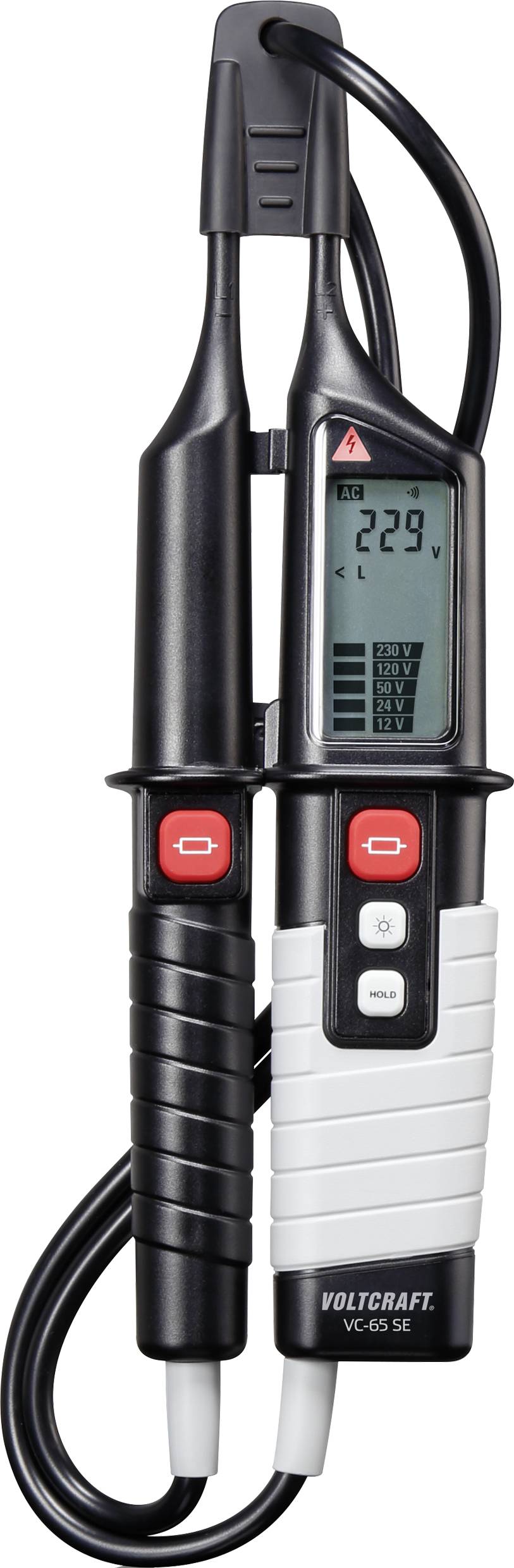 Dwubiegunowy tester napięcia VOLTCRAFT VC-65 SE VC-11889355, CAT III 1000 V, CAT IV 600 V, 12 - 1200 V - obrazek 1