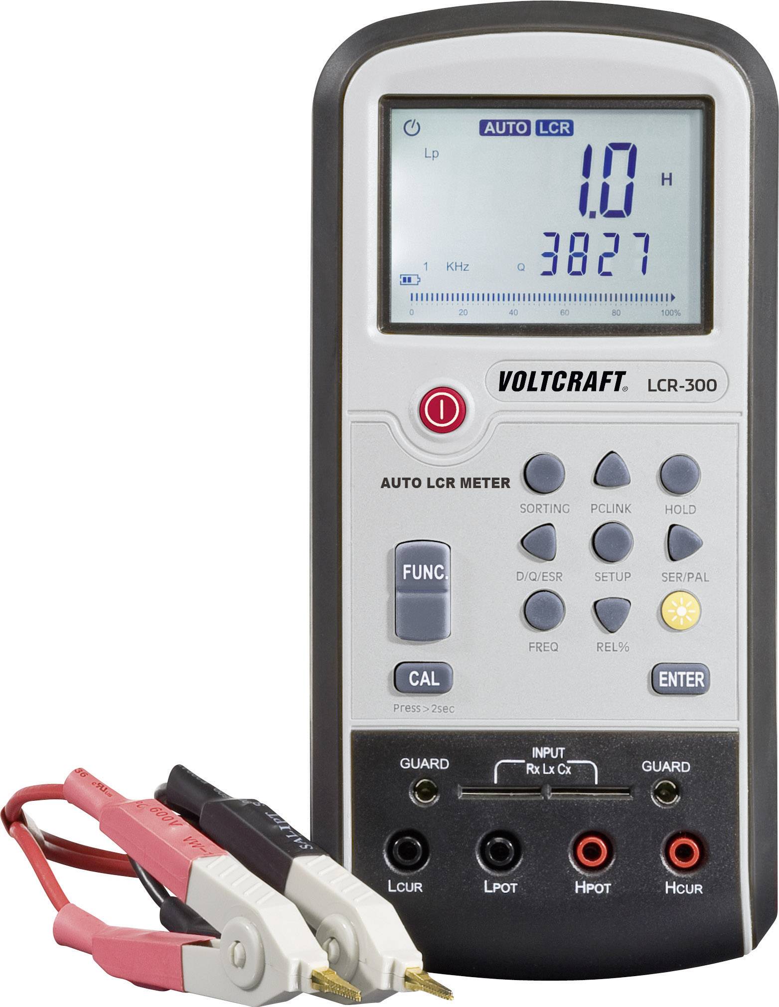 VOLTCRAFT LCR-300 Mostek pomiarowy LCR cyfrowy CAT I Wyświetlane liczby: 20000 - obrazek 1
