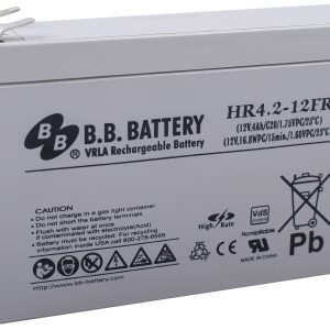 Akumulator ołowiowy B.B. Battery B.B. HR4.2-12FR-VDS HR4.2-12FR, AGM, 12 V, 4200 mAh Akumulator ołowiowy B.B. Battery B.B. HR4.2-12FR-VDS HR4.2-12FR, AGM, 12 V, 4200 mAh