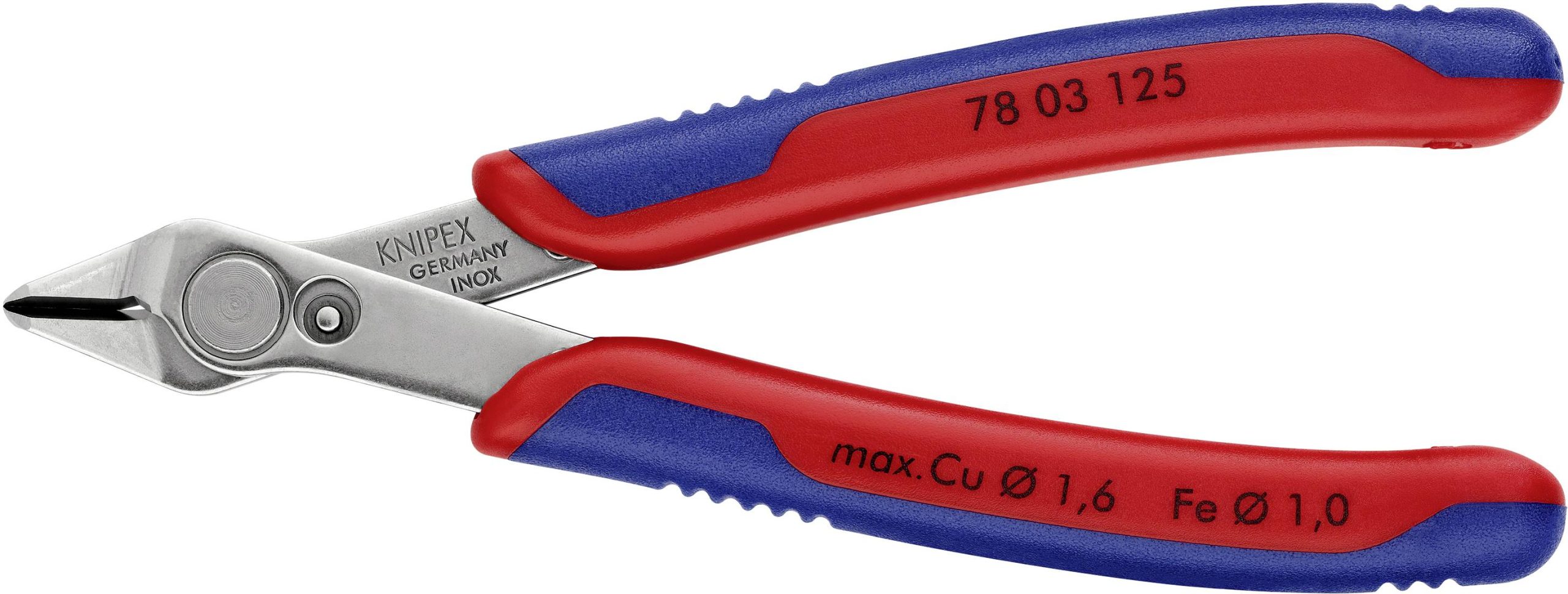 Szczypce do PCB Knipex Super-Knips 78 03 125, 125 mm, 54 HRC, dla elektroników i mechaników - obrazek 1