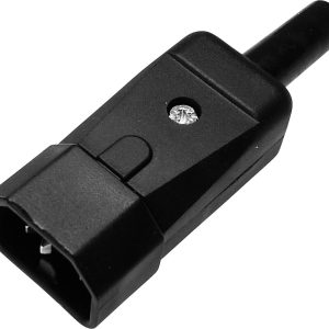 Złącze męskie proste IEC C14 Kaiser 749/sw, 10 A, 250 V, 3 + PE, czarny Złącze męskie proste IEC C14 Kaiser 749/sw, 10 A, 250 V, 3 + PE, czarny