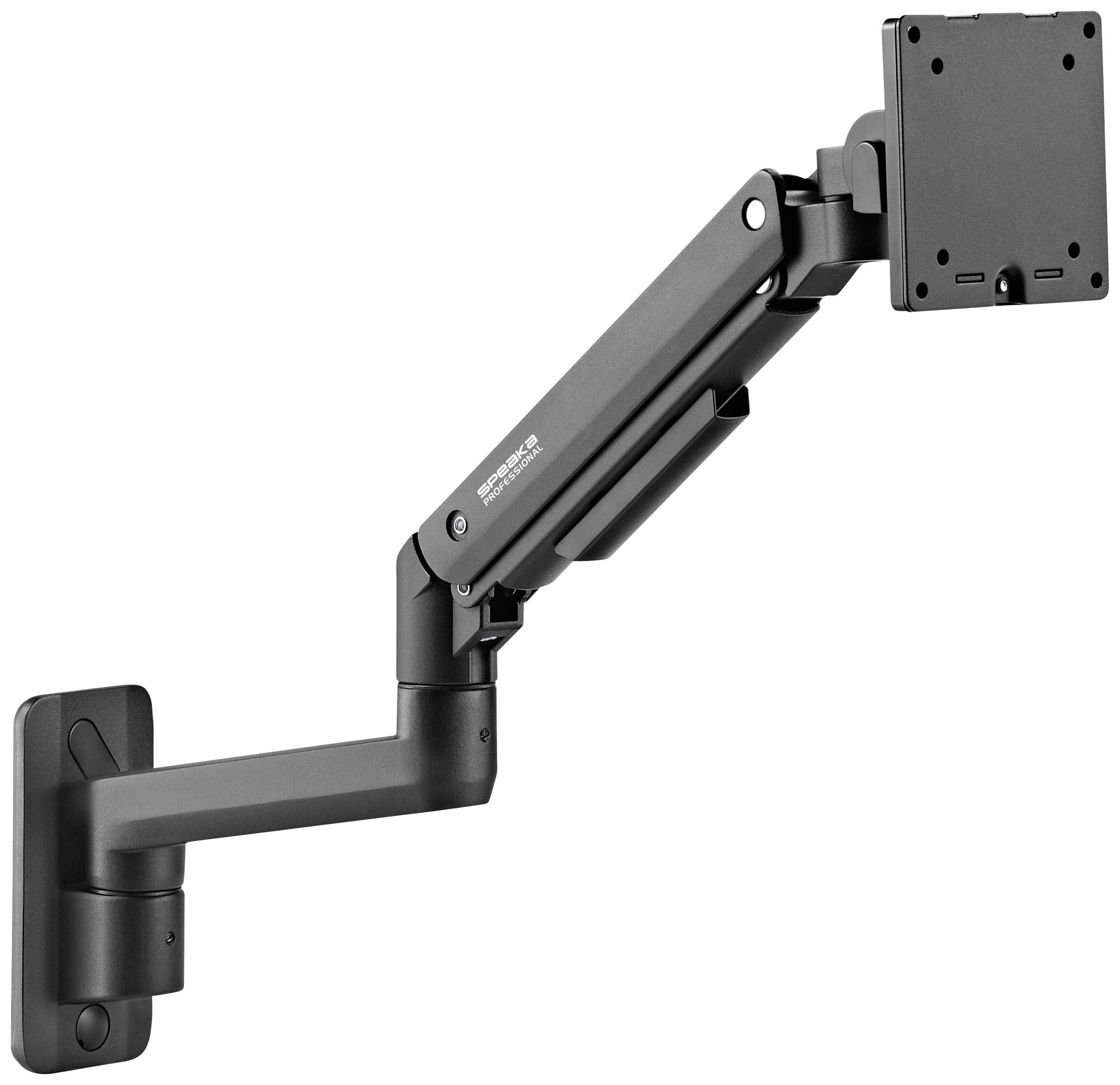 SpeaKa Professional Uchwyt ścienny do monitora SP-MM-990 1 Wyświetlacz 43,2 cm (17") - 124,5 cm (49") czarny z regulowan - obrazek 1