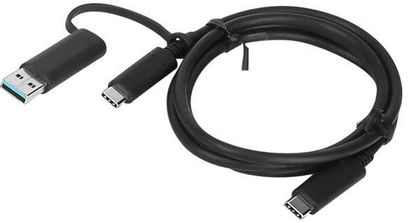 Lenovo Kabel USB USB 3.2 Gen1 Złącze męskie USB-A, Złącze męskie USB-C® 1.00 m czarny 4X90U90618 - obrazek 1
