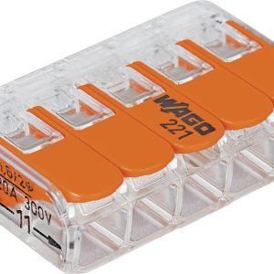 WAGO 221-415-25 Złącze zaciskowe 221, PIN: 5, 450 V, 32 A, 25 szt. WAGO 221-415-25 Złącze zaciskowe 221, PIN: 5, 450 V, 32 A, 25 szt.