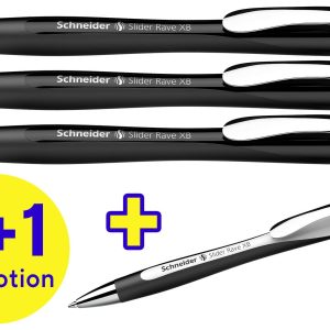 Schneider Schreibgeräte Slider Rave XB 132584 Długopis 0.7 mm Kolor zapisu: niebieski 4 szt.