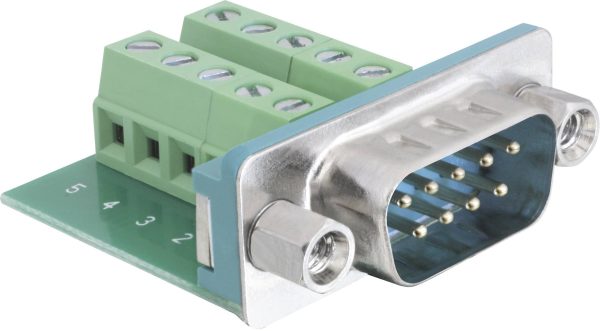 Delock Delock – Serieller Adapter – 10-poliger Anschlussblock (M) 65269 Listwa męska D-Sub 180 ° Ilość styków: 9, 10 1 s