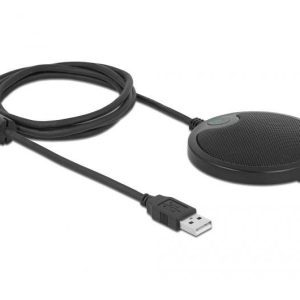 Ręczny Mikrofon USB Delock 20672 Rodzaj transmisji danych:USB, przewodowa Ręczny Mikrofon USB Delock 20672 Rodzaj transmisji danych:USB, przewodowa
