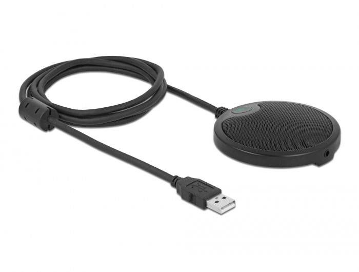 Ręczny Mikrofon USB Delock 20672 Rodzaj transmisji danych:USB, przewodowa - obrazek 1