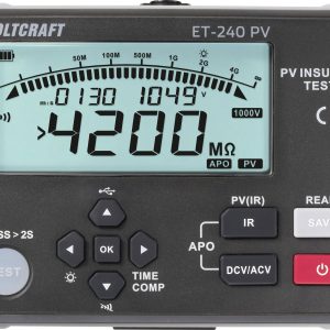 Miernik rezystancji izolacji VOLTCRAFT ET-240 PV Kalibracja (DAkkS) Miernik rezystancji izolacji VOLTCRAFT ET-240 PV Kalibracja (DAkkS)