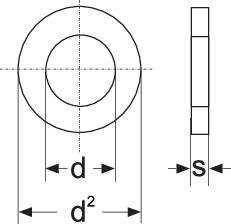 Podkładki DIN 125 ZN A 6,4 (100 szt.)