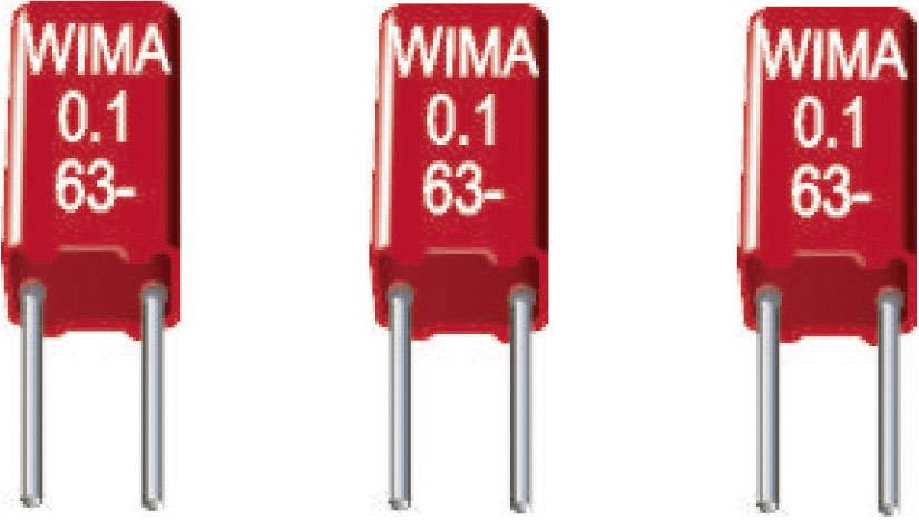 Kondensator foliowy MKS 0.47 µF Wima MKS0C034700E00KSSD-1 63 V/DC 10 % Wymiary siatki 2.5 mm (D x S x W) 4.6 x 4.6 x 9 m - obrazek 1