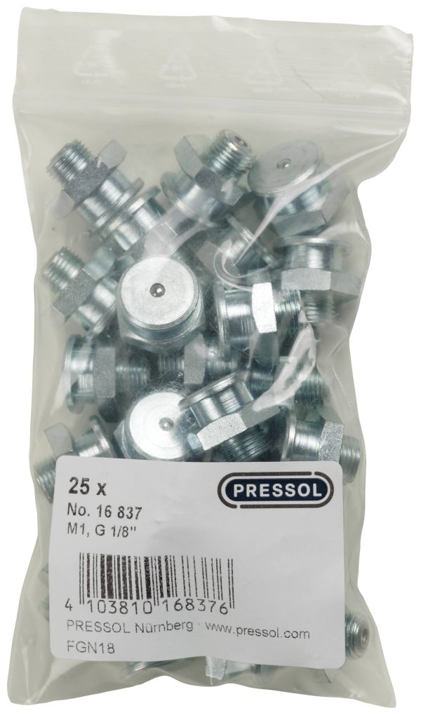 Pressol Smarowniczka płaska M1-KØ 16, G 1/8”-VZ 25 szt.