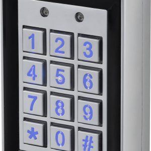 Klawiatura kodowa z RFID Sygonix SY-6428612 montaż na powierzchni 12 V DC/AC, 24 V DC/AC IP66 z podświetlaną klawiaturą Klawiatura kodowa z RFID Sygonix SY-6428612 montaż na powierzchni 12 V DC/AC, 24 V DC/AC IP66 z podświetlaną klawiaturą