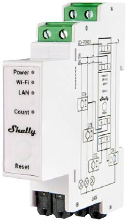 Shelly Shelly Pro 3EM 120A Licznik energii elektrycznej Wi-Fi, Bluetooth